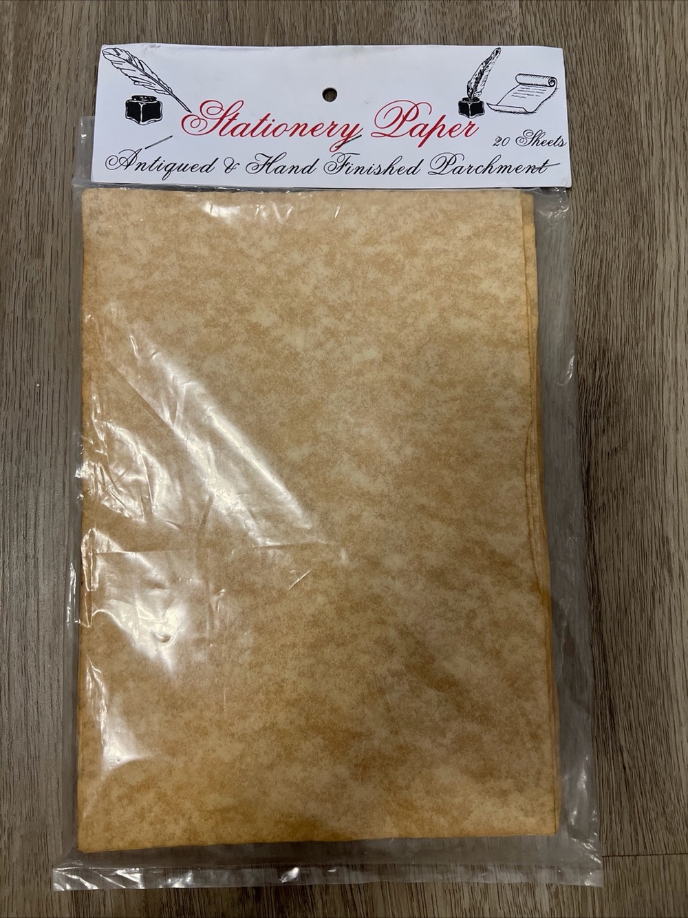 Stationary Paper Antique Parchment Sheets - Warm Tan